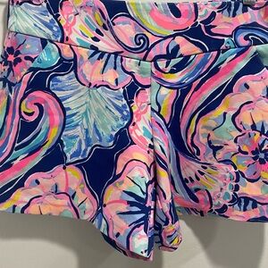 Lilly Pulitzer Pink and Blue Shorts Vibrant and Flowy